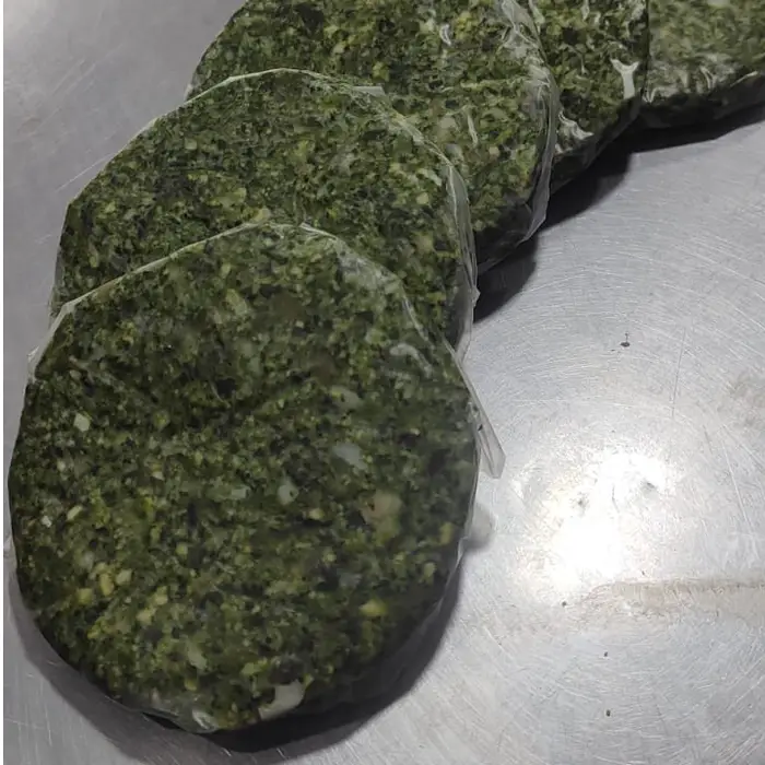 Hamburguesas de pollo con espinaca