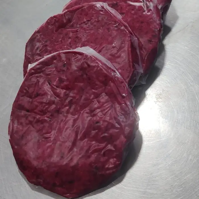 Hamburguesas de remolacha con pollo y queso (100 gs x unidad)